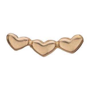 Christina Collect Gilt 925 Sterling Silver Love Small Gilt Heart Bow , model 603-G32